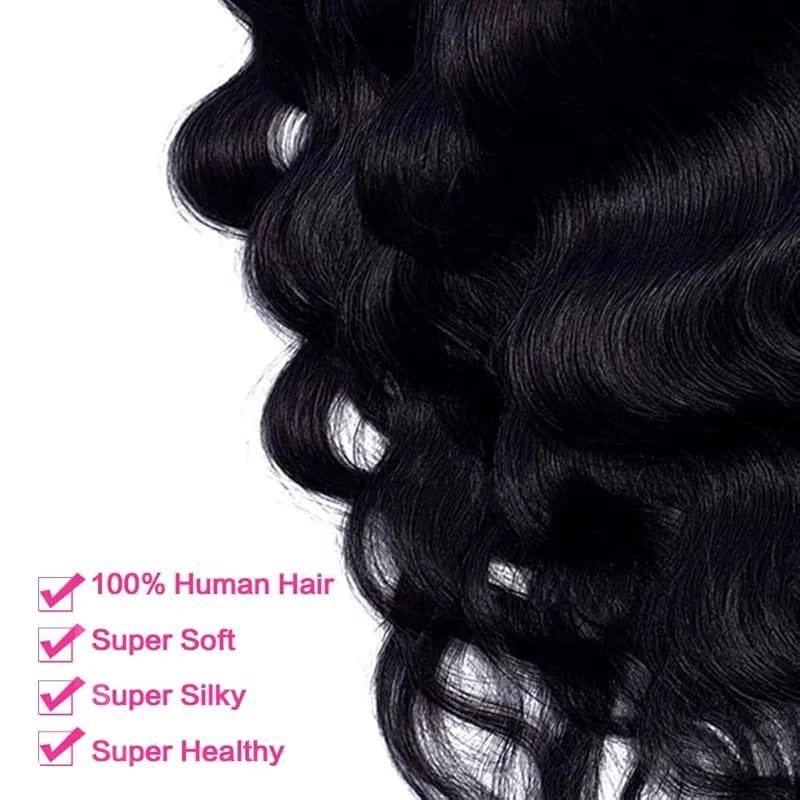 Body Wave Clip in Hair Extensions Real Human Hair Clip ins 100% Brazilian Hair Seamless Clip in Hair  For Women 120 Gram