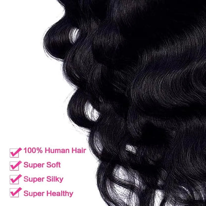 Body Wave Clip in Hair Extensions Real Human Hair Clip ins 100% Brazilian Hair Seamless Clip in Hair  For Women 120 Gram