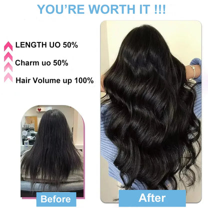 Kinky Straight Clip in Hair Extensions 120g 18Inch Kinky Clip Ins Brazilian Remy Hair Extensions Natural Black #1B For Woman