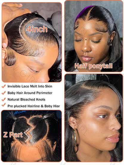 Curly Short Bob 220% HD 13X6 Lace Frontal Human Hair Wigs Deep Wave 13X4 Lace Front Wig 5X5 Closure Brazilian Remy Hair Wig