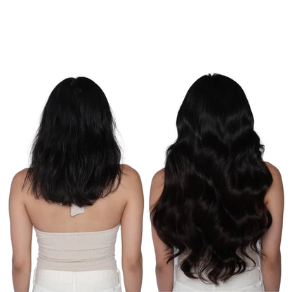 Body Wave Clip in Hair Extensions Real Human Hair Clip ins 100% Brazilian Hair Seamless Clip in Hair  For Women 120 Gram