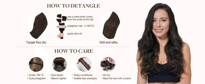 Body Wave Clip in Hair Extensions Real Human Hair Clip ins 100% Brazilian Hair Seamless Clip in Hair  For Women 120 Gram