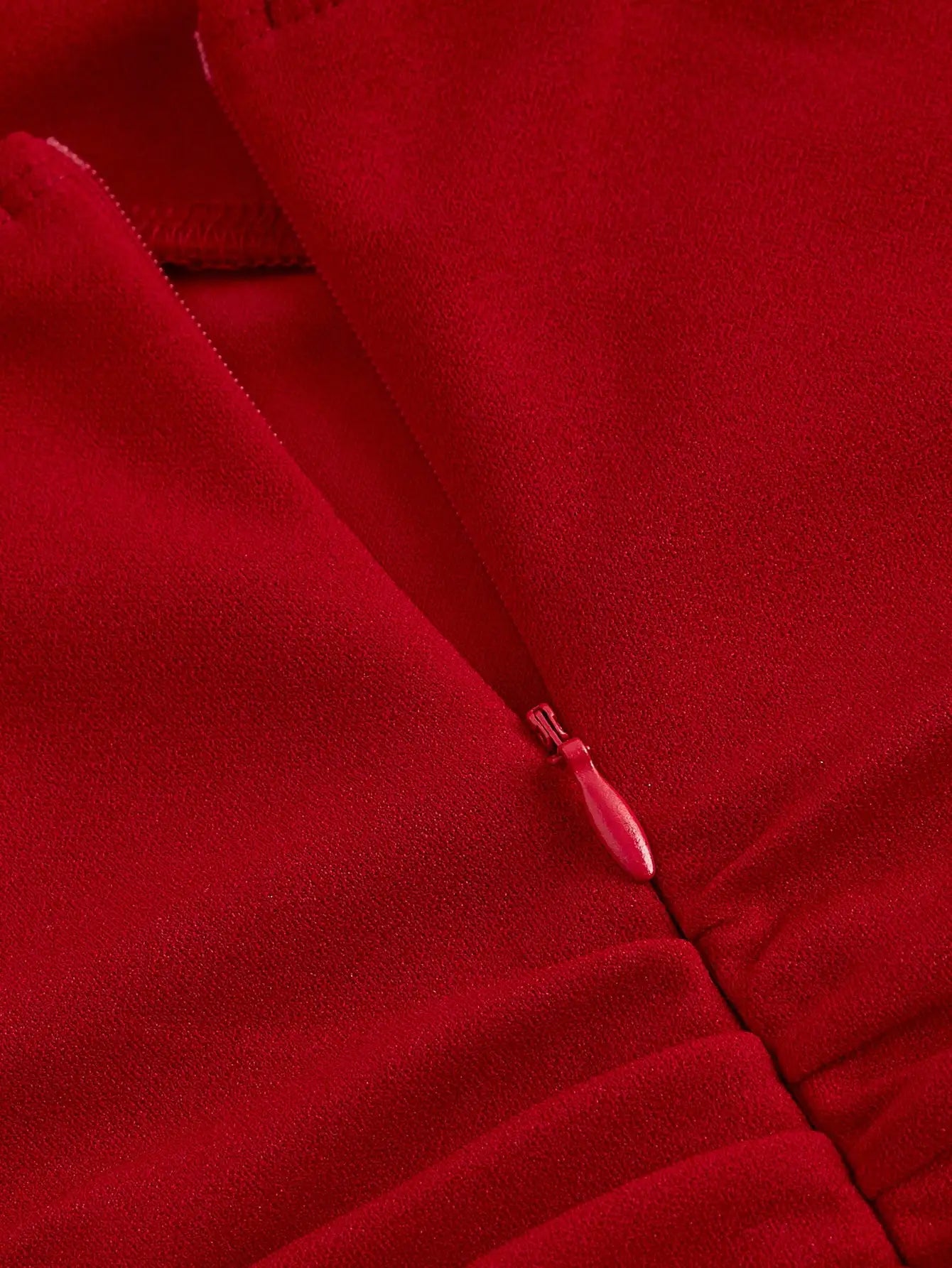 Red Bow Halter Dress Female New Autumn Spice Girl Pleated Fashion Waist Show Thin Short Skirt Trend