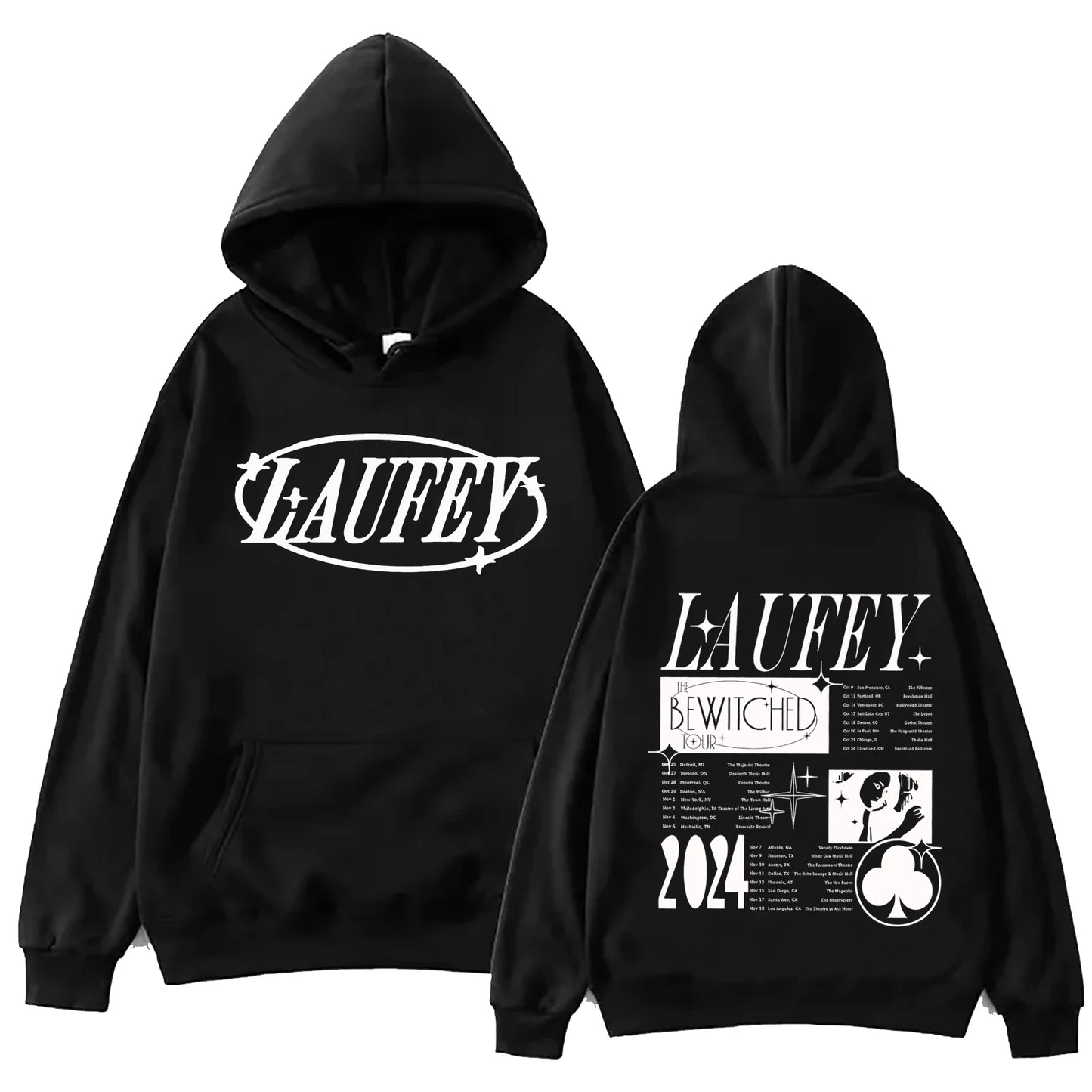 Laufey Tour 2024 Hoodie Harajuku Hip Hop Pullover Top Man Woman Sweatshirt Fans Gift Hooded Streetwear Comfortable Soft Clothing