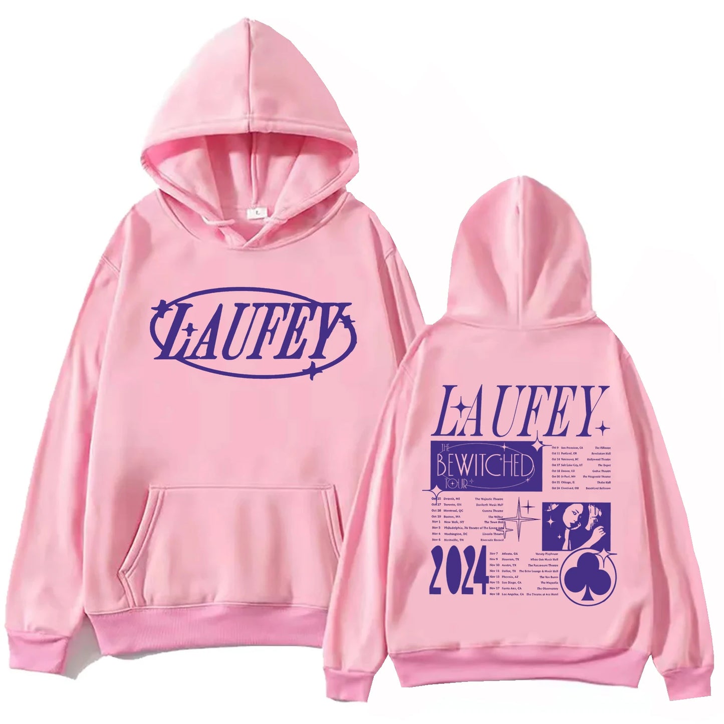 Laufey Tour 2024 Hoodie Harajuku Hip Hop Pullover Top Man Woman Sweatshirt Fans Gift Hooded Streetwear Comfortable Soft Clothing