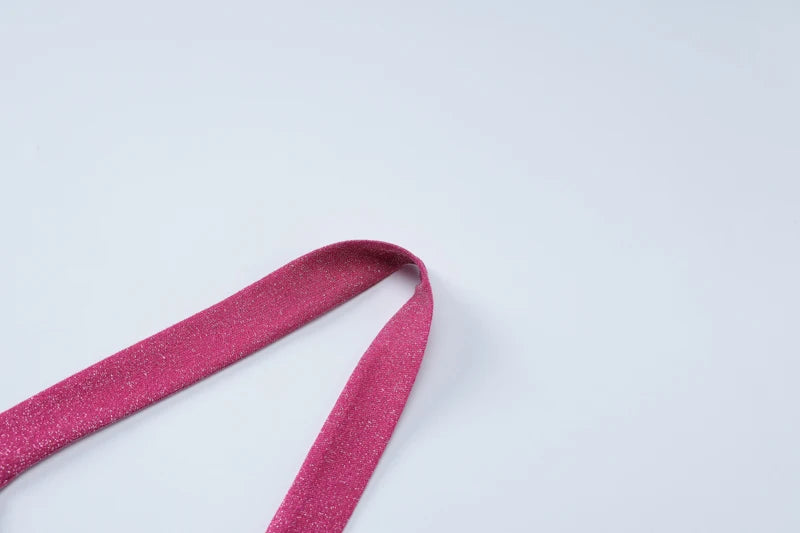 Hugcitar 2024 Women Elegant Shine Halter Backless Slit Sexy Slim Midi Dress Spring Summer Clothes Birthday Party Festival Y2K