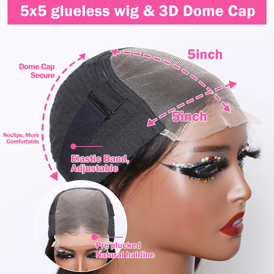 Curly Short Bob 220% HD 13X6 Lace Frontal Human Hair Wigs Deep Wave 13X4 Lace Front Wig 5X5 Closure Brazilian Remy Hair Wig