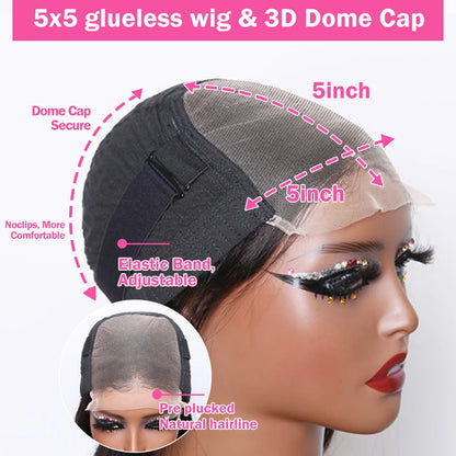 Curly Short Bob 220% HD 13X6 Lace Frontal Human Hair Wigs Deep Wave 13X4 Lace Front Wig 5X5 Closure Brazilian Remy Hair Wig