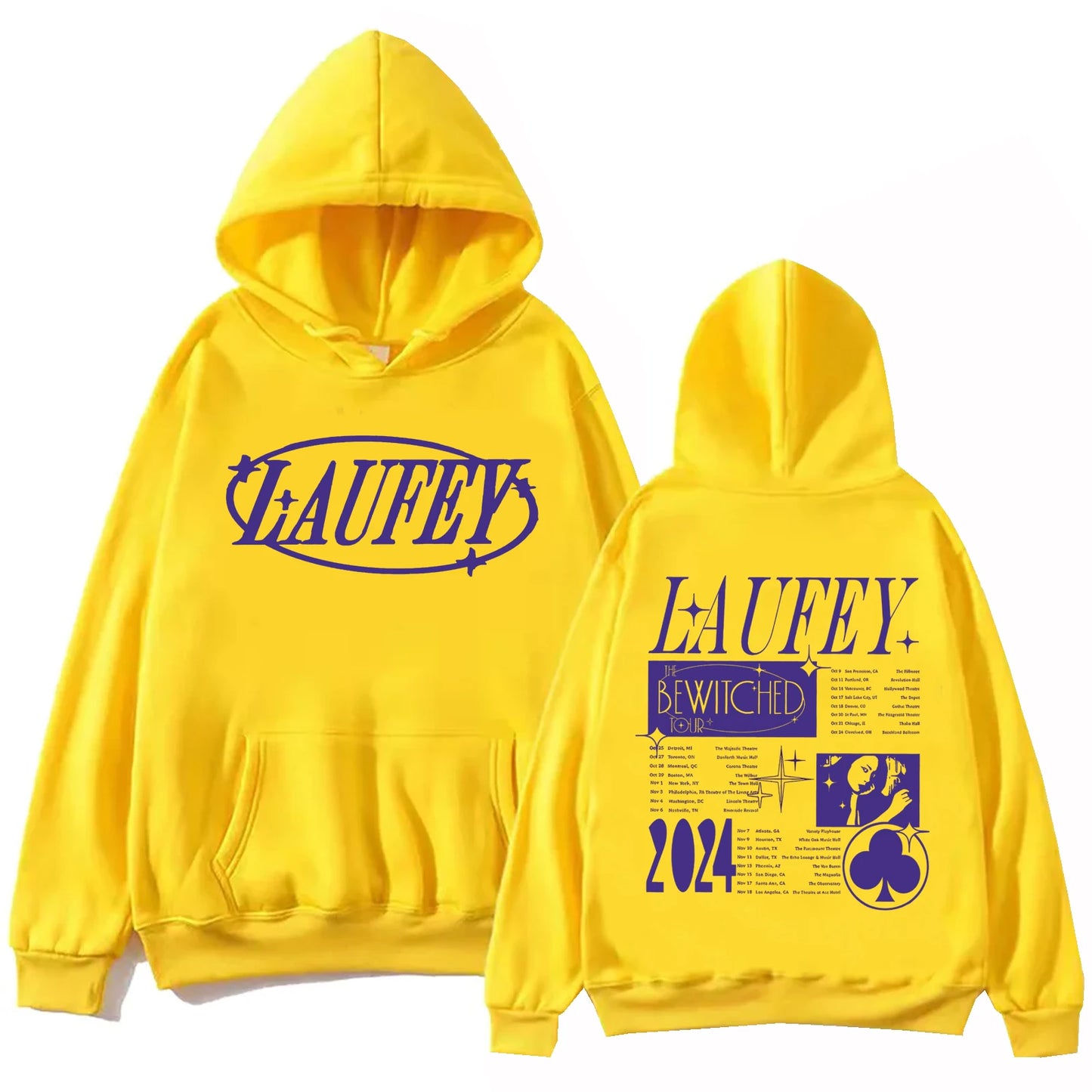 Laufey Tour 2024 Hoodie Harajuku Hip Hop Pullover Top Man Woman Sweatshirt Fans Gift Hooded Streetwear Comfortable Soft Clothing