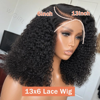 Curly Short Bob 220% HD 13X6 Lace Frontal Human Hair Wigs Deep Wave 13X4 Lace Front Wig 5X5 Closure Brazilian Remy Hair Wig