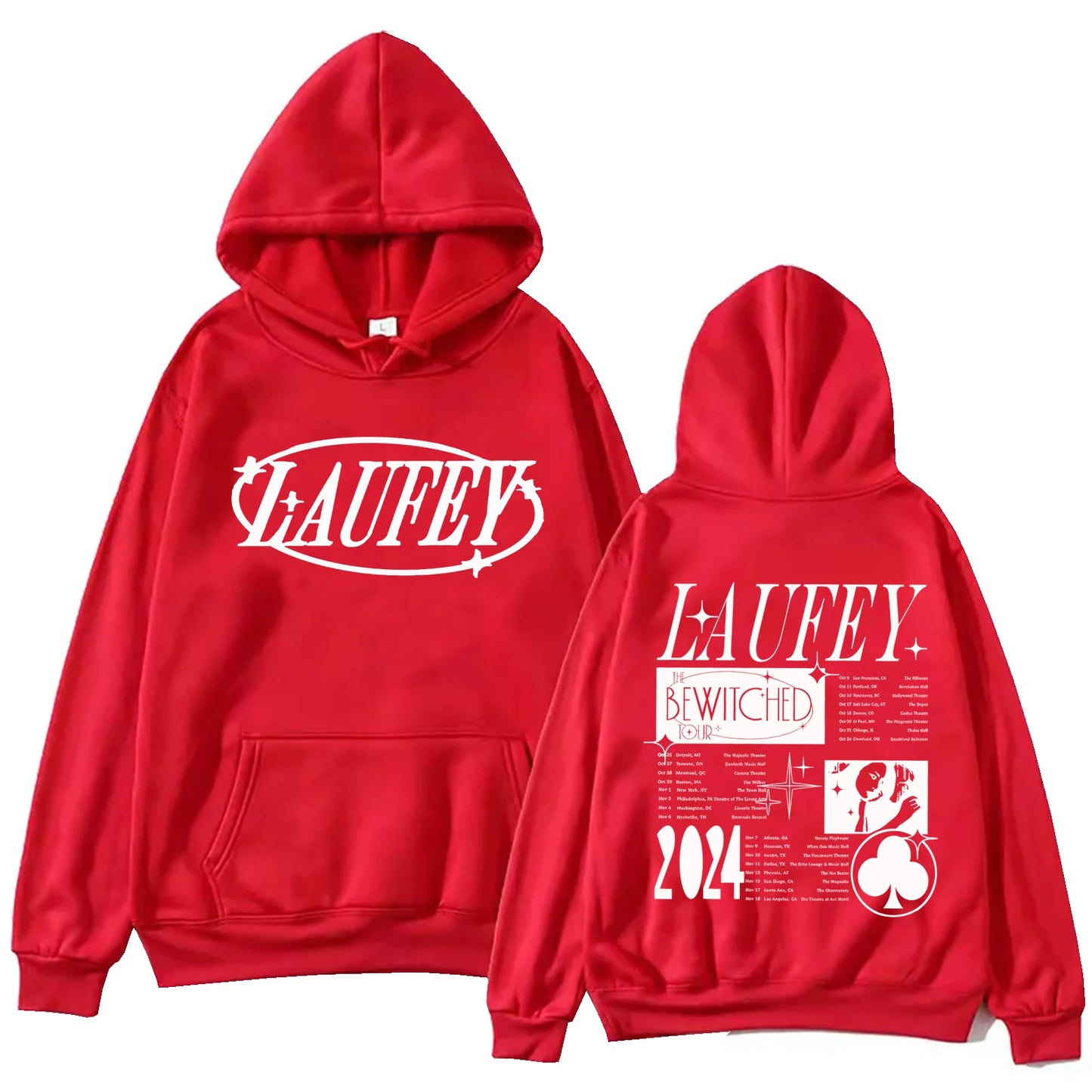 Laufey Tour 2024 Hoodie Harajuku Hip Hop Pullover Top Man Woman Sweatshirt Fans Gift Hooded Streetwear Comfortable Soft Clothing