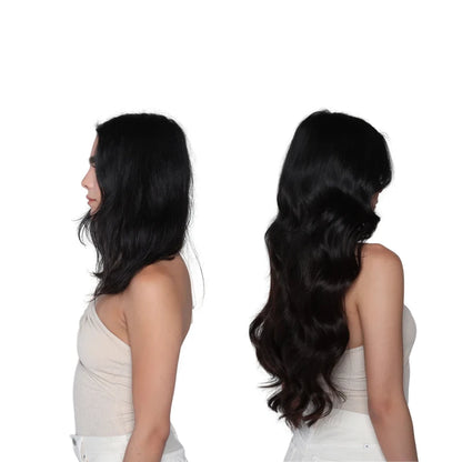 Body Wave Clip in Hair Extensions Real Human Hair Clip ins 100% Brazilian Hair Seamless Clip in Hair  For Women 120 Gram